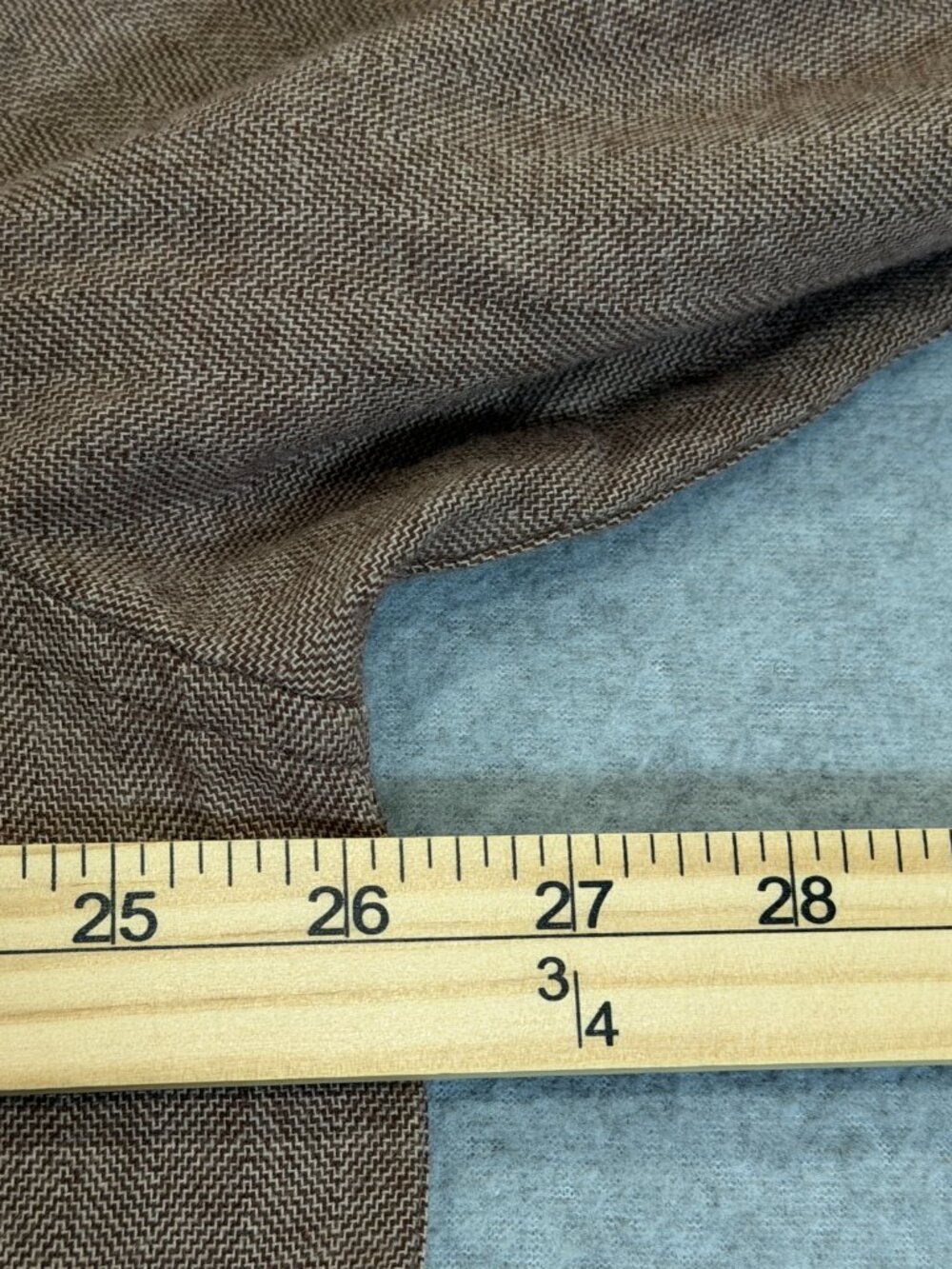 Weatherproof Vintage Men's Herringbone Long Sleeve Shirt XXL Chicory Brown NWT - Picture 11 of 12